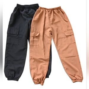 Girls' Lightweight Flap Pocket Cargo Jogger Pants (Size 7)